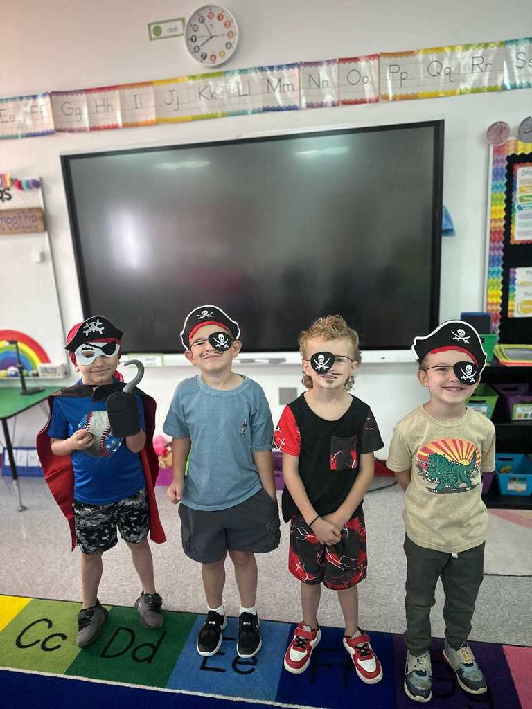 Westside Elementary did not disappoint today — our Lil Warriors showed up in full Pirate and Princess style for Homecoming Spirit Week! 🏴‍☠️👑 Thursday’s theme is Shipwrecked – Tacky Tourist! Grab your shades, hats, and vacation gear to keep the  fun rolling.  ❤️🤍