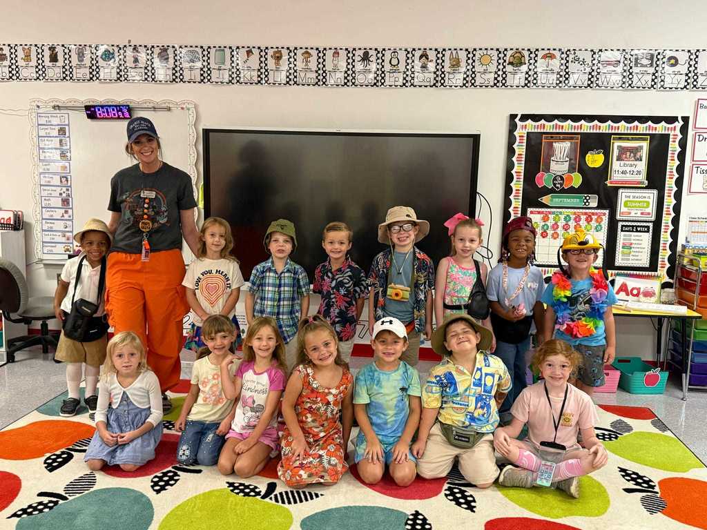 The Lil Warriors showed up and showed out for today’s Tacky Tourist Spirit Day! From wild shirts to vacation vibes, they’ve had a blast.    Now we’re ready for the grand finale… ❤️🤍 Wreck the Raiders – Red & White Day! ❤️🤍  Let’s pack the halls in our school colors and show off that Warrior Spirit from head to toe. Time to finish Spirit Week strong and get ready for the Homecoming Game!  💪❤️🤍🏈    GO.......