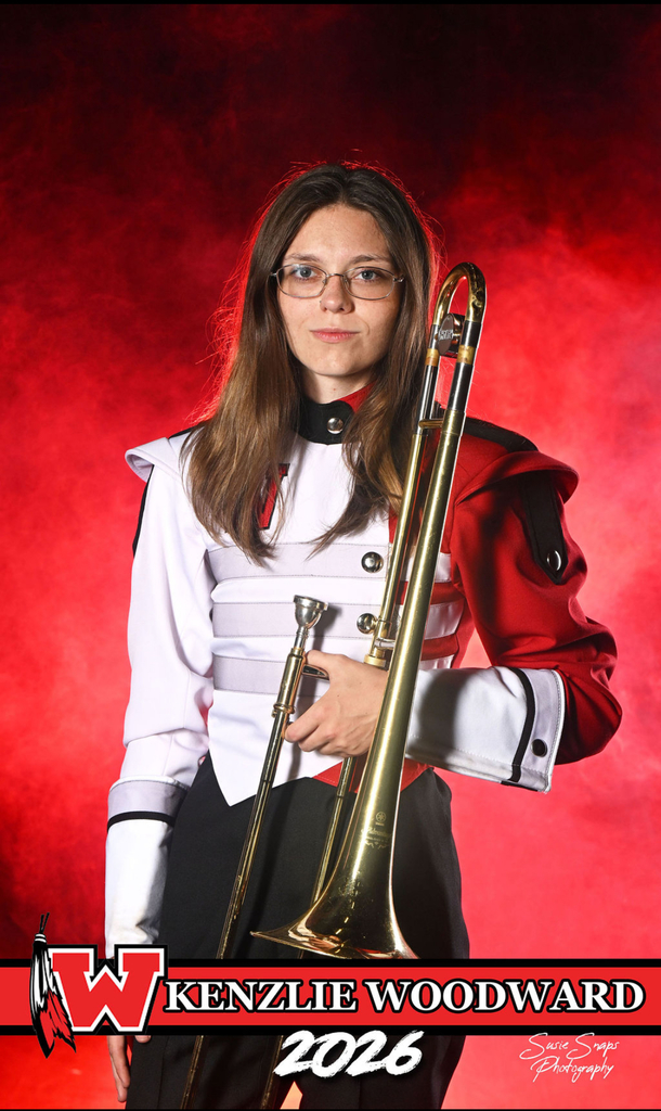 On  Friday, October 3rd, WHS will celebrate our amazing Band Seniors for their dedication, talent, and  Warrior Spirit! ❤️🤍  Seniors & escorts arrive: 6:05 p.m. Ceremony begins: 6:20 p.m.  Let’s fill the stands and show our support as we honor these outstanding seniors who have given so much to the Warrior Band!  🙌🙌  Seniors include: Darcy Ford Kenzlie Woodward Brooklyn Robinson Landon Tribble Lilly Harbin Harlynn Robertson Camdyn Mackey