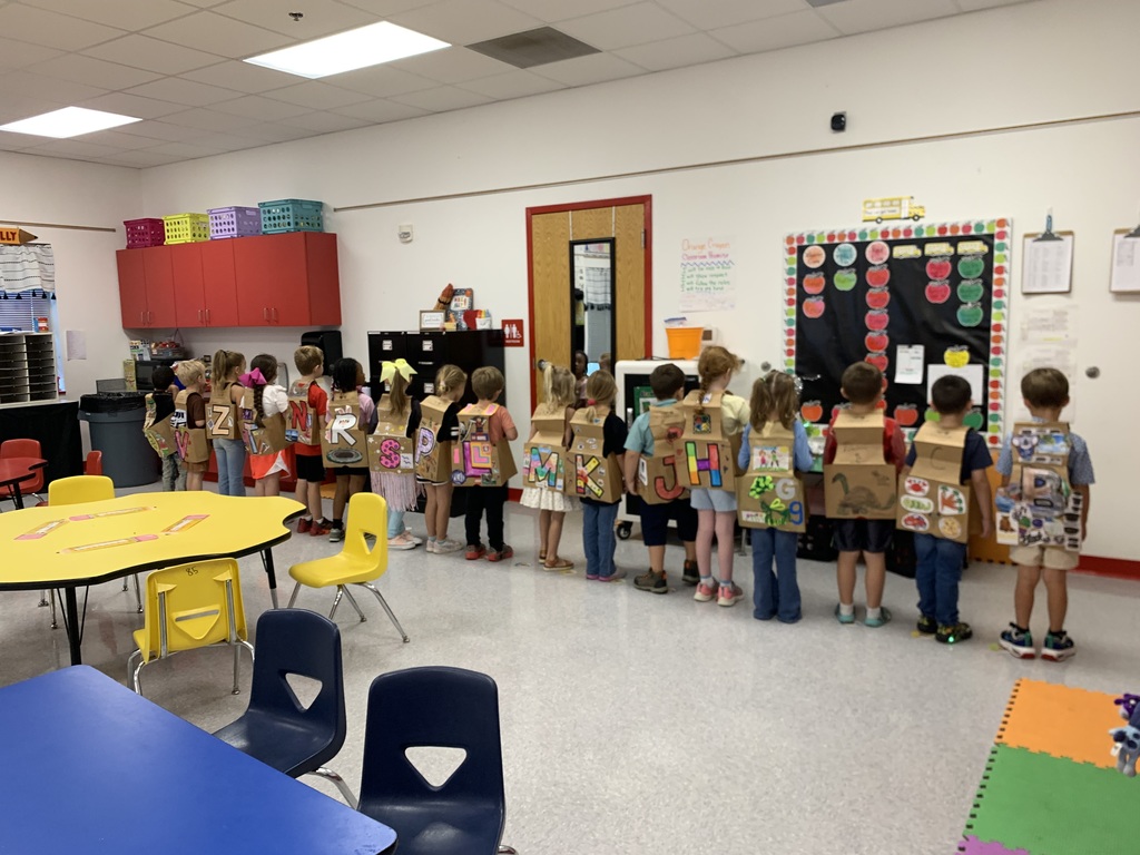 Our amazing WES Kindergarten students have officially completed ABC Bootcamp — learning a letter a day for 26 days! 🙌🙌  Today, they celebrated with a fun ABC Parade, proudly walking the halls in vests they designed, each decorated with a different letter. ❤️🤍  Since our kindergarten teachers began this special bootcamp three years ago, our student data has grown by leaps and bounds — and today was a perfect reminder of how exciting learning can be! ✨💪   Missed the parade? You can still catch the fun on our Facebook Live video from this morning!  Way to go, Lil' Warriors! 👏👏