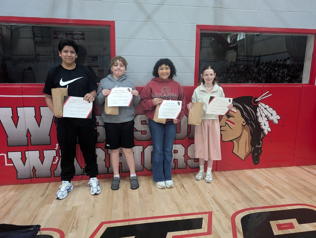 Congratulations to Westside Middle School’s Students of the Month.  These student are going home with a certificate, goody bag, and yard sign!   We are so proud of each and everyone of them!!
