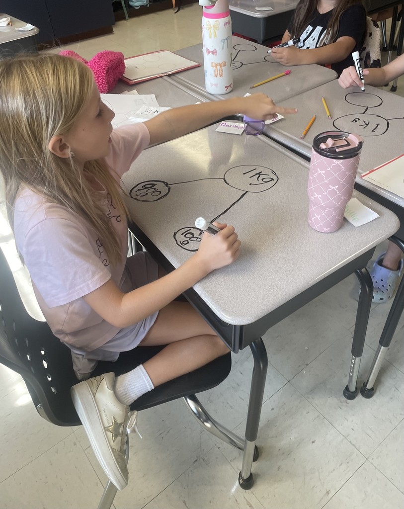 Mrs. Russell’s 3rd grade class had a blast turning math review into something unforgettable! Instead of the usual review, students grabbed their dry erase markers and practiced math right on their desks. 🙌  The room was filled with excitement and creativity — so much so that students said it was “the best day ever!”❤️🤍