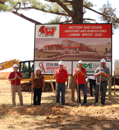Today, Westside Consolidated School District held a groundbreaking ceremony for the new Westside High School addition. This exciting project marks an important step forward in continuing to provide our students with the best opportunities and facilities for learning and growth.  In attendance were:  Superintendent Chris George, who shared remarks about the vision for this addition  Representatives from Tate Construction and Steiling Architecture  Former Superintendent Scott Gauntt  School Board Members: Sam Hiser, Myca Ferguson, Shannon Davis, Josh Cureton, and Jeffrey Tubbs  Richard Blair, Westside Facilities Director and Mike Simmons, Westside Facilities/Maintenance  Bono Mayor Dan Shaw, Cash Mayor Michael Cureton, and Egypt Mayor James Upton  Student Council members, proudly representing the WHS student body  Our district proudly serves the communities of Bono, Cash, and Egypt, and it was a special moment to see leaders from each town, along with our students, come together in support of this project.  We are grateful to everyone who joined us today to celebrate the beginning of this exciting new chapter for Westside High School and our Warrior family. Stay tuned for updates as construction moves forward!  ❤️🤍
