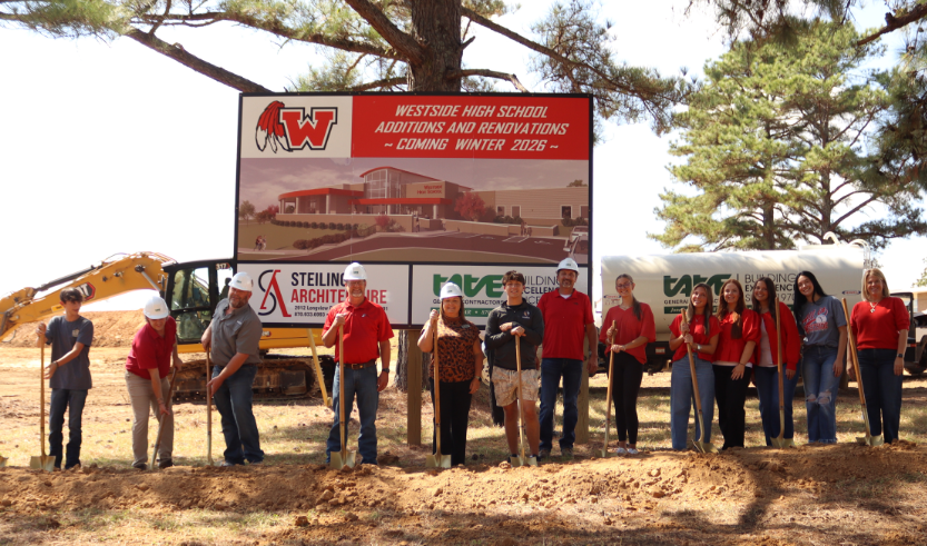 Today, Westside Consolidated School District held a groundbreaking ceremony for the new Westside High School addition. This exciting project marks an important step forward in continuing to provide our students with the best opportunities and facilities for learning and growth.  In attendance were:  Superintendent Chris George, who shared remarks about the vision for this addition  Representatives from Tate Construction and Steiling Architecture  Former Superintendent Scott Gauntt  School Board Members: Sam Hiser, Myca Ferguson, Shannon Davis, Josh Cureton, and Jeffrey Tubbs  Richard Blair, Westside Facilities Director and Mike Simmons, Westside Facilities/Maintenance  Bono Mayor Dan Shaw, Cash Mayor Michael Cureton, and Egypt Mayor James Upton  Student Council members, proudly representing the WHS student body  Our district proudly serves the communities of Bono, Cash, and Egypt, and it was a special moment to see leaders from each town, along with our students, come together in support of this project.  We are grateful to everyone who joined us today to celebrate the beginning of this exciting new chapter for Westside High School and our Warrior family. Stay tuned for updates as construction moves forward!  ❤️🤍