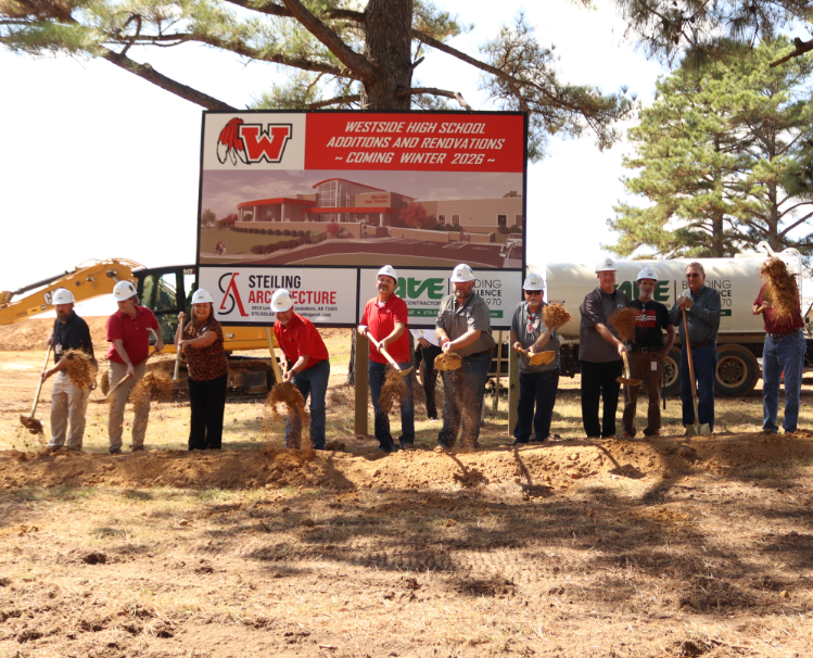 Today, Westside Consolidated School District held a groundbreaking ceremony for the new Westside High School addition. This exciting project marks an important step forward in continuing to provide our students with the best opportunities and facilities for learning and growth.  In attendance were:  Superintendent Chris George, who shared remarks about the vision for this addition  Representatives from Tate Construction and Steiling Architecture  Former Superintendent Scott Gauntt  School Board Members: Sam Hiser, Myca Ferguson, Shannon Davis, Josh Cureton, and Jeffrey Tubbs  Richard Blair, Westside Facilities Director and Mike Simmons, Westside Facilities/Maintenance  Bono Mayor Dan Shaw, Cash Mayor Michael Cureton, and Egypt Mayor James Upton  Student Council members, proudly representing the WHS student body  Our district proudly serves the communities of Bono, Cash, and Egypt, and it was a special moment to see leaders from each town, along with our students, come together in support of this project.  We are grateful to everyone who joined us today to celebrate the beginning of this exciting new chapter for Westside High School and our Warrior family. Stay tuned for updates as construction moves forward!  ❤️🤍