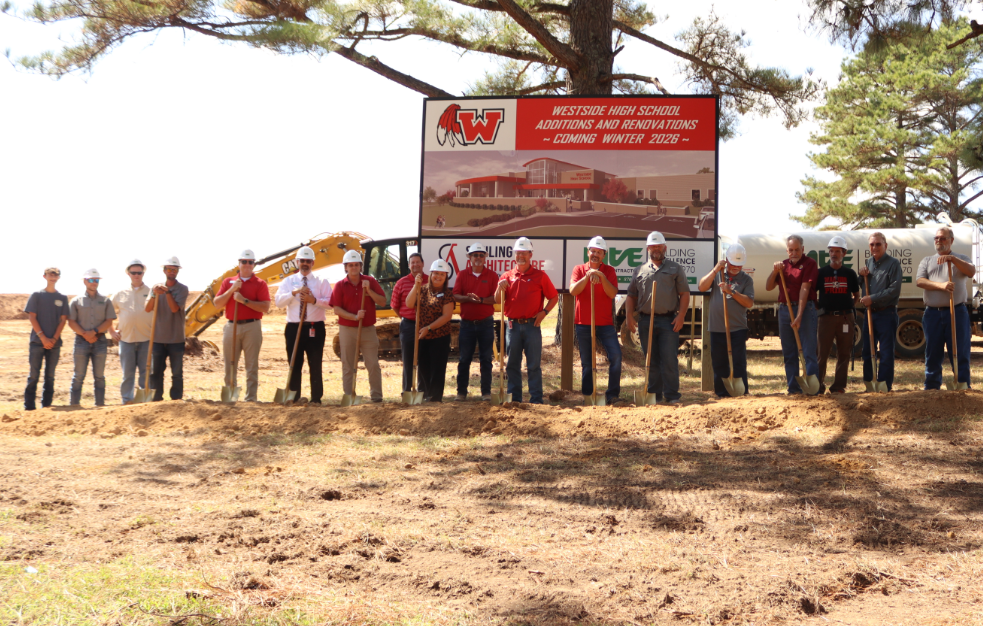 Today, Westside Consolidated School District held a groundbreaking ceremony for the new Westside High School addition. This exciting project marks an important step forward in continuing to provide our students with the best opportunities and facilities for learning and growth.  In attendance were:  Superintendent Chris George, who shared remarks about the vision for this addition  Representatives from Tate Construction and Steiling Architecture  Former Superintendent Scott Gauntt  School Board Members: Sam Hiser, Myca Ferguson, Shannon Davis, Josh Cureton, and Jeffrey Tubbs  Richard Blair, Westside Facilities Director and Mike Simmons, Westside Facilities/Maintenance  Bono Mayor Dan Shaw, Cash Mayor Michael Cureton, and Egypt Mayor James Upton  Student Council members, proudly representing the WHS student body  Our district proudly serves the communities of Bono, Cash, and Egypt, and it was a special moment to see leaders from each town, along with our students, come together in support of this project.  We are grateful to everyone who joined us today to celebrate the beginning of this exciting new chapter for Westside High School and our Warrior family. Stay tuned for updates as construction moves forward!  ❤️🤍