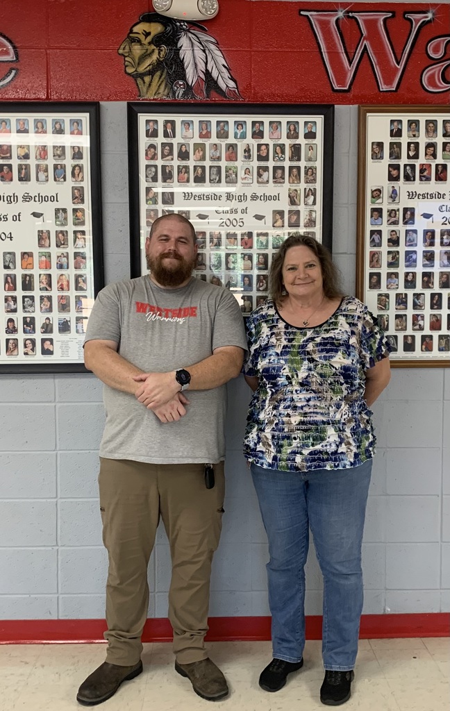 Custodian Appreciation Day!!!  We would like to celebrate our amazing daytime custodians who keep our schools running smoothly! From tackling daily hiccups to making sure our buildings are clean and welcoming, we’re so grateful for all they do for our Warrior family. ❤️🤍💪 WES:  Sherry Byard & Glendil Griffin WMS:  Linda Roberts & Robert Herrera WHS:  Alice Whitaker & Jonathan Shell
