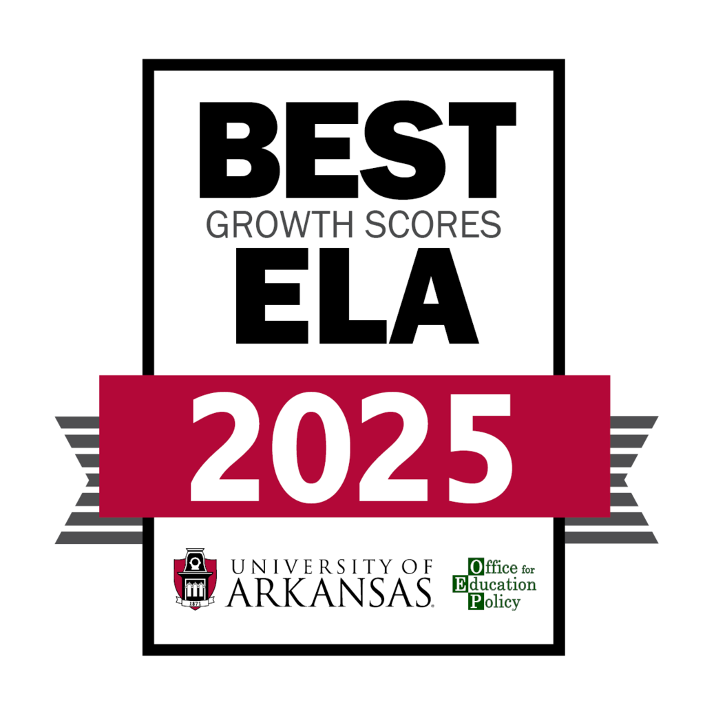 Westside Middle School Recognized for Outstanding Student Growth! Congratulations to Westside Middle School for being recognized by the Office for Education Policy (OEP) at the University of Arkansas for High ELA Growth in the Northeast Region based on 2024 ATLAS assessment results.  This award highlights the dedication of our students, teachers, and staff to academic excellence and continuous improvement. We are proud of the positive impact Westside Middle School continues to make on student growth and learning.