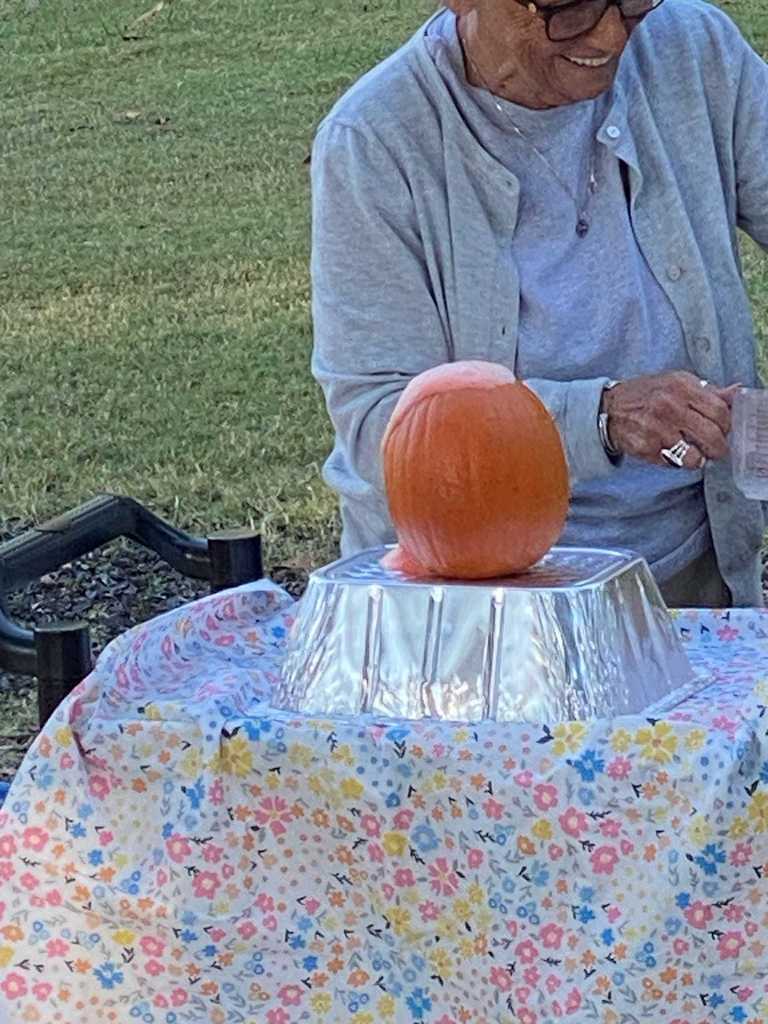 Mrs. Ray’s Pre-K class had a blast with Mrs. Linda’s monthly science experiment!  They explored the inside of a pumpkin, found its seeds, and watched a bubbly pumpkin volcano eruption!   These Lil' Warriors loved every minute of this hands-on learning experience!  ❤️🤍