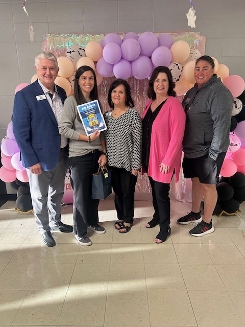 September Bus Driver of the Month recognized by First Community Bank: Sam Ishmael  Sam always has a smile on her face and goes above and beyond every day. She is a dedicated bus driver who truly cares about her students and their safety. This recognition is very well deserved — congratulations, Sam!