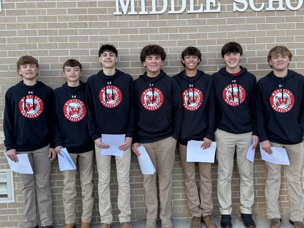 WHS Boys Basketball team brought the spirit to Westside Elementary this morning! 🏀❤️🤍  Players helped open car doors and greeted students with big smiles to start the day, then joined the morning meeting to pump up our Lil Warriors and their families for tonight’s Red & White Game!  Join us for an evening full of fun — BBQ dinner, alumni game, Lil Dribblers performance, and Lil Cheer! Festivities kick off at 5:30 p.m. at WHS.