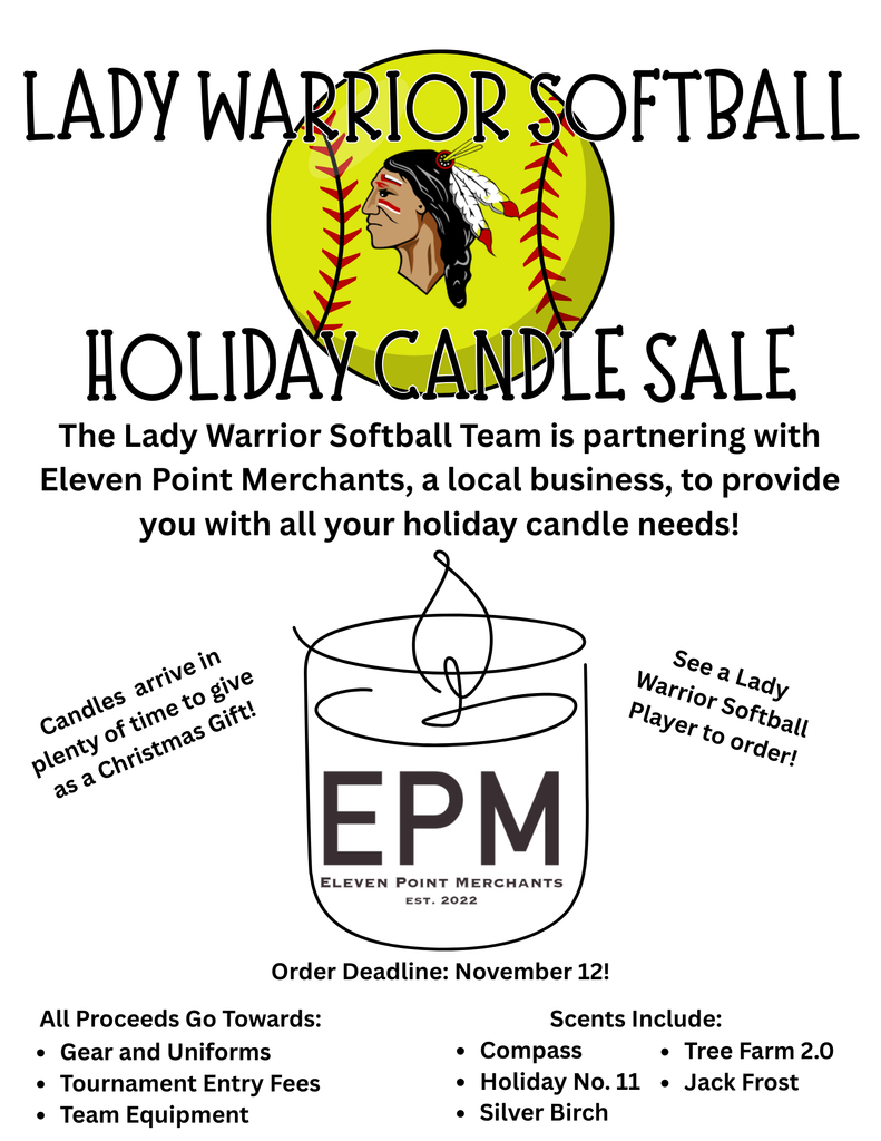 Warrior Softball Candle Fundraiser