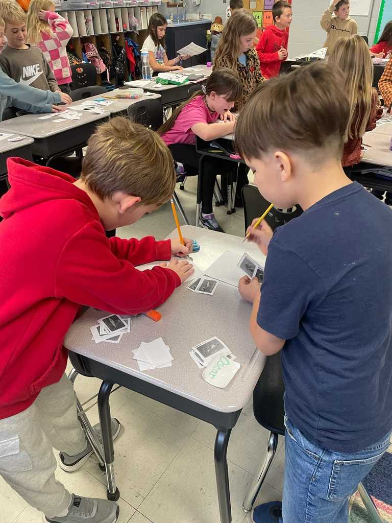 Ms. Russell’s 3rd graders had a “beary” good time today as they worked as brown and black bears.  They played a food-matching game to practice addition and energy concepts — proving that learning can be both fun and meaningful!   Ms. Russell shared that she was amazed by how much fun her students had while learning valuable math and science skills!