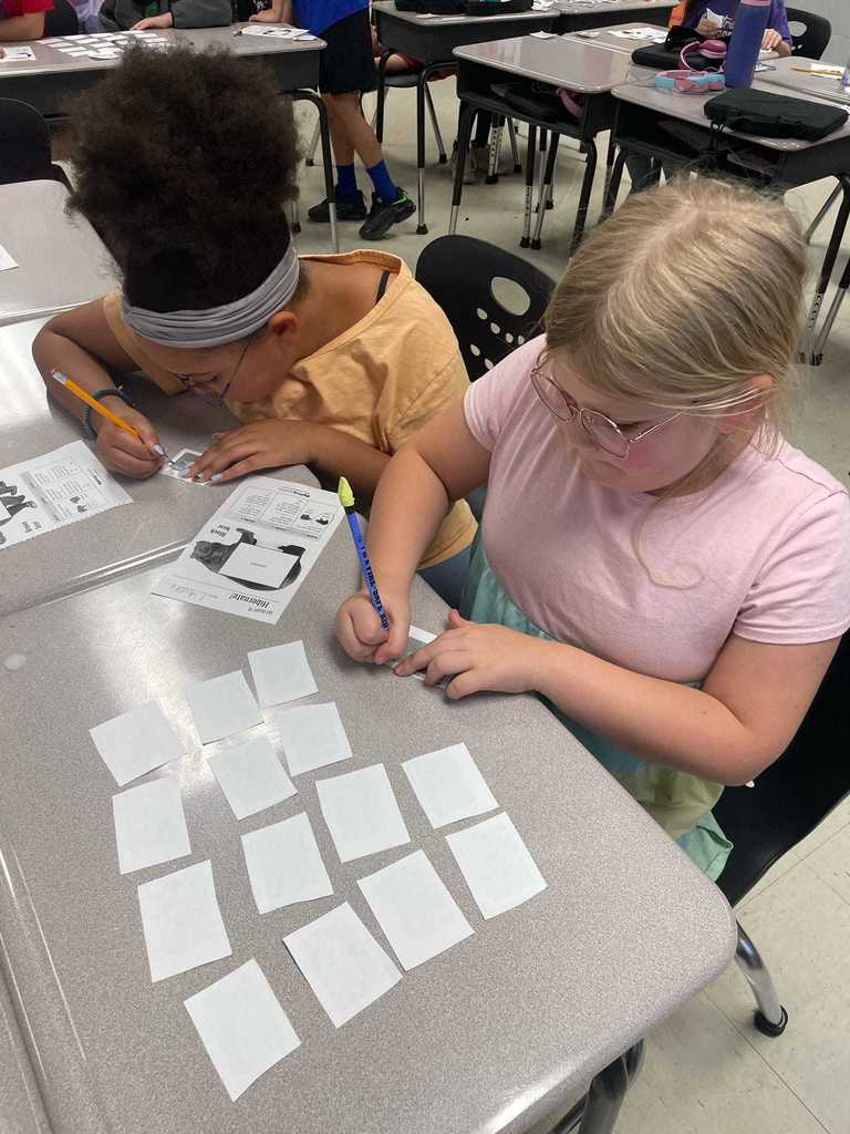 Ms. Russell’s 3rd graders had a “beary” good time today as they worked as brown and black bears.  They played a food-matching game to practice addition and energy concepts — proving that learning can be both fun and meaningful!   Ms. Russell shared that she was amazed by how much fun her students had while learning valuable math and science skills!
