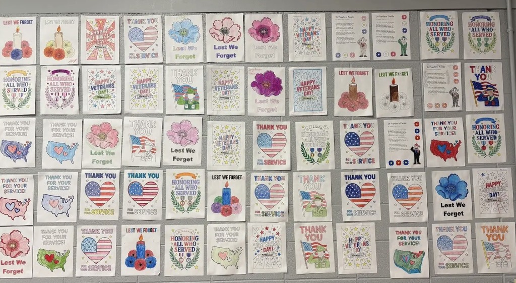 This year, Ms. Black’s World History classes explored Armistice Day and Veterans Day, discovering how countries across the globe honor those who have served. A big thank you to Mrs. Parks for helping bring the Veterans Day Slide Project to life! Students also created a touching Wall of Remembrance in the WHS Library. What a beautiful tribute to those who have dedicated their lives to service!