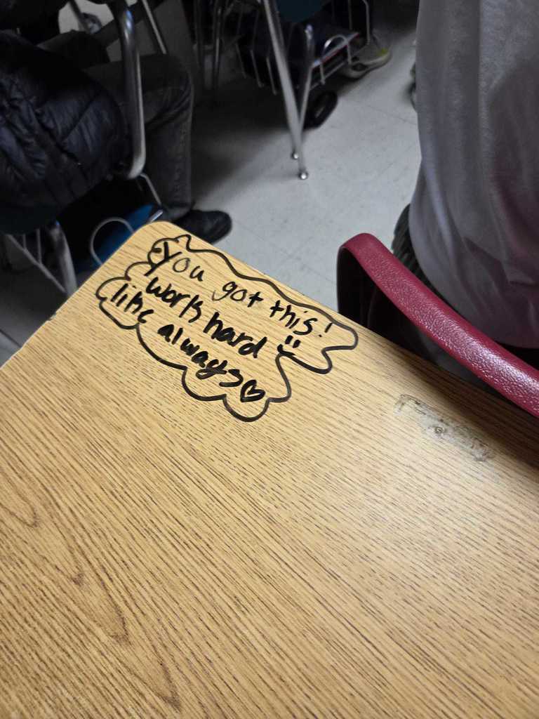 A little positivity goes a long way! Ms. Wilson’s 4th graders shared encouraging notes with their classmates to wish them luck on their test. Love seeing Warriors lift each other up! ❤️🤍