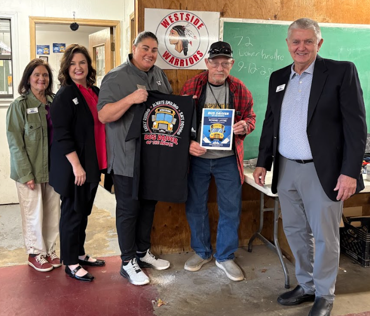 October Bus Driver of the Month: Mr. Ronnie Layne ❤️🤍  Mr. Ronnie has been a blessing to our transportation department over the last year and a half. He is always willing to go the extra mile—driving field trips, vo-tech, and faithfully running his daily bus route. Mr. Ronnie loves his kids and takes his job as a bus driver seriously. He always has a smile on his face, and safety is extremely important to him. Thank you for all you do and for getting our kids home safely each day. Congratulations, Ronnie!