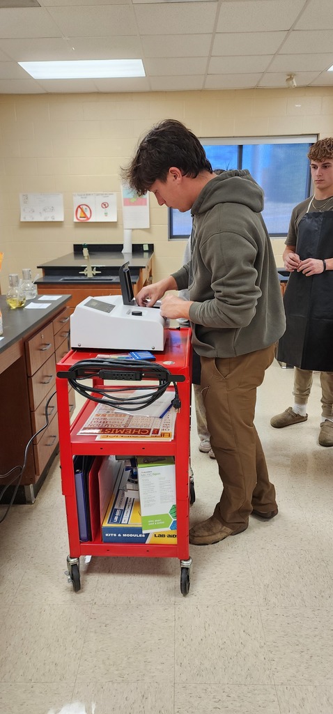 WHS AP Chemistry students put their spectrophotometry skills to the test today! They measured how much light is absorbed by the blue dye in sports drinks and compared Blue Powerade vs. Blue Gatorade. Science + real-world curiosity = a great lab day!