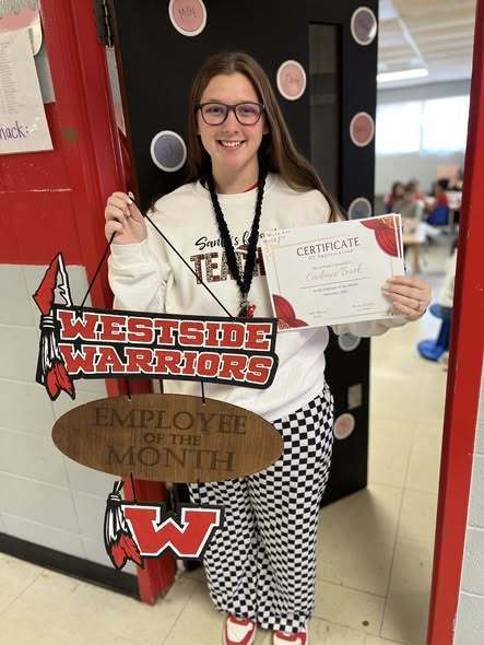 Congratulations to WES Employees of the Month for November! Classified: Cadence Burk Certified: Breigh Earnhart