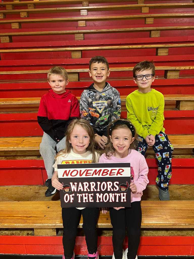November Students of the Month!  ❤️🤍 Proud of our Lil Warriors—keep up the great work! 