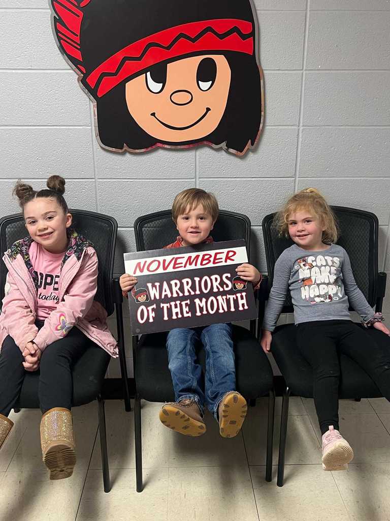 November Students of the Month!  ❤️🤍 Proud of our Lil Warriors—keep up the great work! 