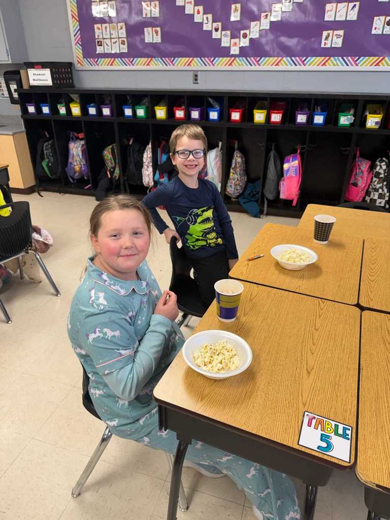 Ms. Copeland’s second grade class had a very special visitor today! Craighead County Deputy Aaron Chadwick stopped by to read The Polar Express for our Polar Express Day. The students were thrilled, and we are so grateful to Deputy Chadwick for making their morning magical!   After the story, the fun continued with a showing of The Polar Express, hot chocolate, popcorn, and—of course—pajama day at WES!  ❤️🤍🙌🙌