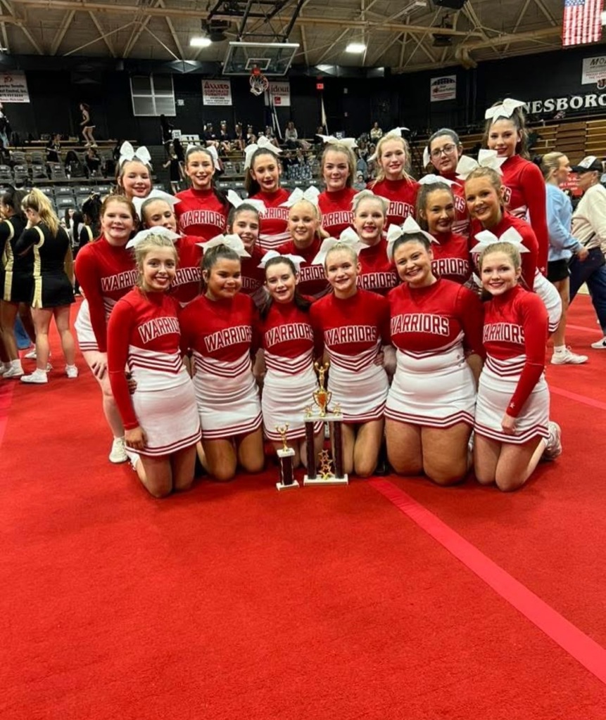  The Westside Junior High girls cheer team had an amazing first year competing! At the Jonesboro Spirit Cheer Competition they earned 1st place in the 4-A Game Day Division, along with Best Overall Band Chant & Fight Song and Best Overall Game Day performance in all divisions. This incredible accomplishment reflects the team's hard work and spirit, as well as the leadership of their coach, Jamie Boyt, who guided them every step of the way. ♥️🤍📣