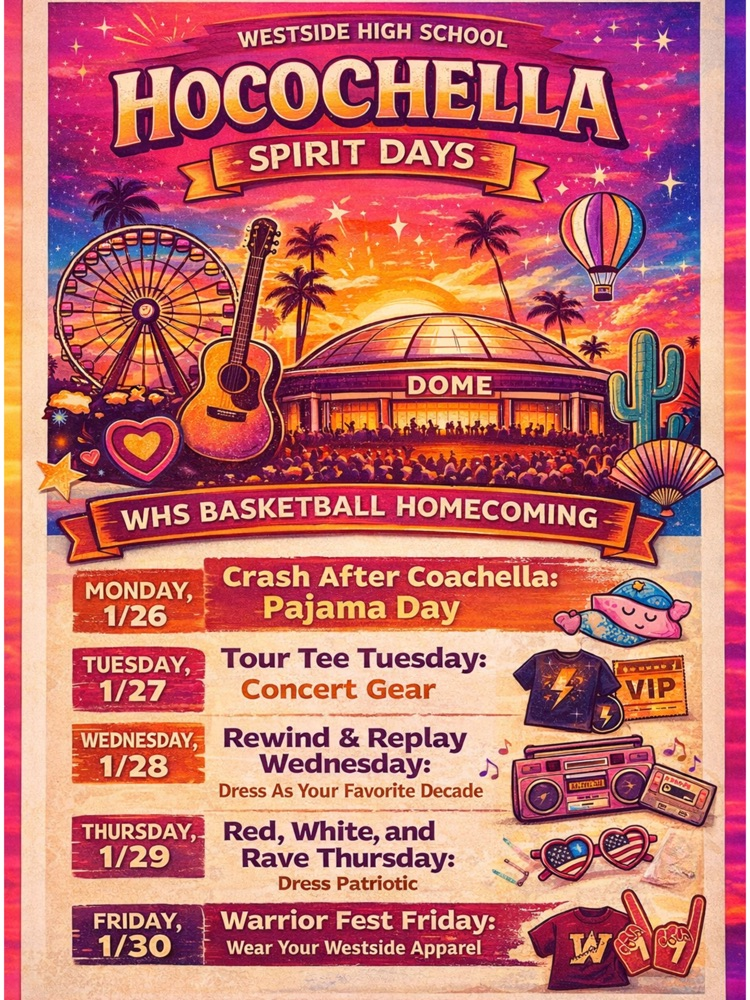 Homecoming spirit week dress up days
