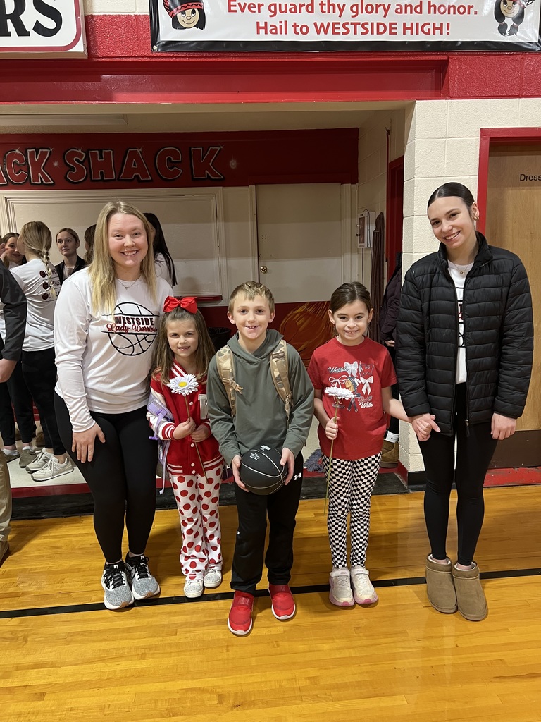 This morning, the WHS Senior Boys and Girls Basketball teams visited Westside Elementary to help lead Morning Meeting! We love seeing our high school students step up as leaders and role models for our younger students.  We love seeing Warriors supporting Warriors ❤️🤍❤️🤍❤️🤍!