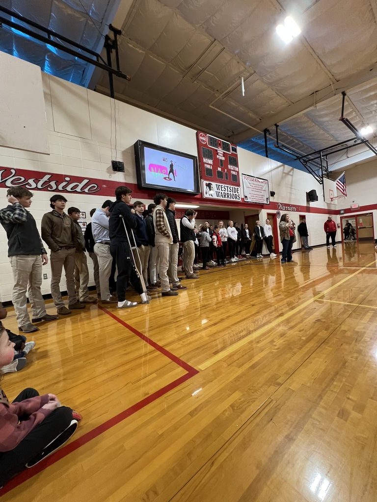 This morning, the WHS Senior Boys and Girls Basketball teams visited Westside Elementary to help lead Morning Meeting! We love seeing our high school students step up as leaders and role models for our younger students.  We love seeing Warriors supporting Warriors ❤️🤍❤️🤍❤️🤍!
