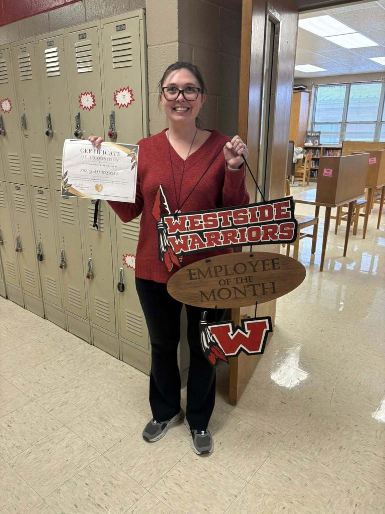 January Employees of the Month at WMS Licensed-Ashlie Blume Classified-Megan Brooks