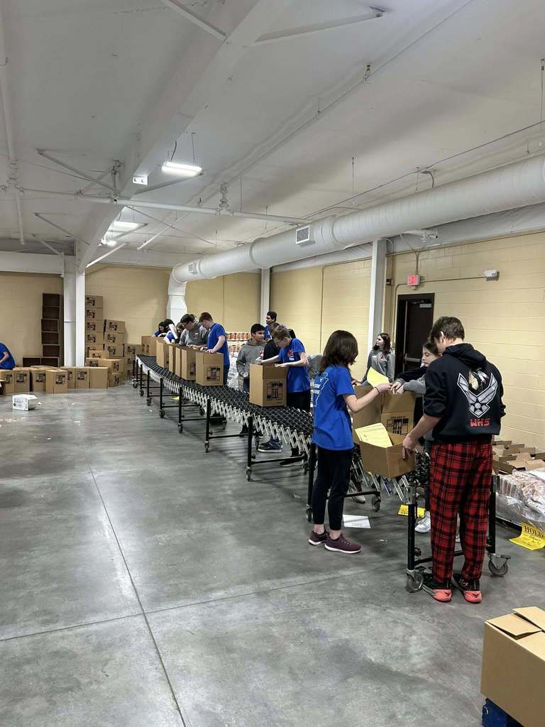 Today, our ROTC cadets volunteered with the Food Bank of Northeast Arkansas to pack Senior Boxes for those in need. Their hard work and dedication helped pack an incredible 884 boxes (21 pallets)—providing a total of 25,488 meals for members of our community. We are so proud of these students for serving others and representing Westside with leadership and compassion. 💪 Great job, Warriors! ❤️🤍