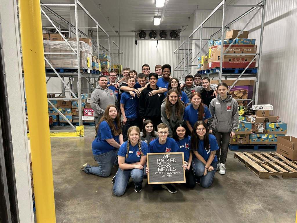 Today, our ROTC cadets volunteered with the Food Bank of Northeast Arkansas to pack Senior Boxes for those in need. Their hard work and dedication helped pack an incredible 884 boxes (21 pallets)—providing a total of 25,488 meals for members of our community. We are so proud of these students for serving others and representing Westside with leadership and compassion. 💪 Great job, Warriors! ❤️🤍
