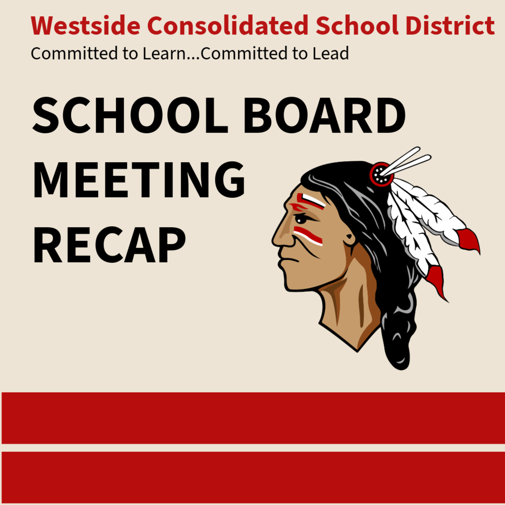 The February 16, 2026 School Board Meeting recap is posted below. Thank you for your continued support of Westside Schools!    https://www.westsideschools.org/page/recap-board-of-education-regular-meeting