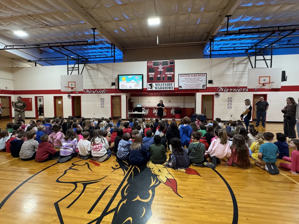 Today was an exciting day for our 2nd graders! Kristina Balentine, Meteorologist with KAIT 8, visited to talk all about weathe. Our students had a blast learning from a real weather expert who helps our community stay informed every day! Thank you, Kristina, for sharing your time and expertise with us and inspiring our Lil' Warriors! ❤️🤍☀️⛈️🌪️
