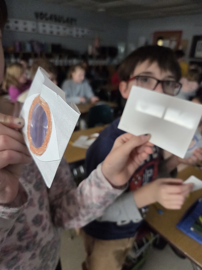 Mrs. Wilson’s 4th grade class has been studying how different parts of the human body work. This week, students are learning all about the eyes! Today, they created a model of the eye to test how it works. Students were amazed to discover that images actually appear upside down on the retina before the brain processes them. What a fun way to bring science to life!