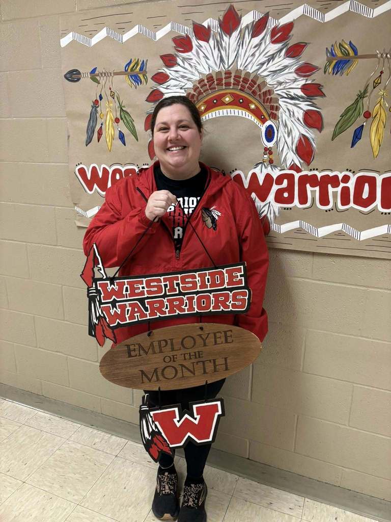 Congratulations to Westside Middle School’s Employees of the Month! Licensed-Erin Nortier Classified-Meghan Brodell
