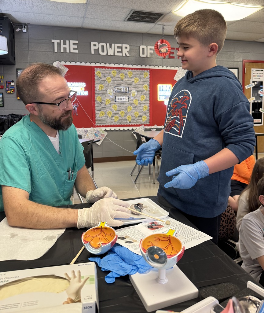 Westside Elementary's 3rd and 4th grade GT classes had the pleasure of hosting Dr. Thomas Nix, who led an incredible dissection of a cow’s eye. Our students got a front-row seat to the inner workings of anatomy, learning exactly how the parts function to help us see the world.  From holding the eye to asking some truly eye-opening questions, these amazing pupils proved they have a sharp focus for science! It was clear they had their eyes on the prize as they explored eye anatomy close.  A huge thank you to Dr. Nix for helping us see biology in a whole new way. We couldn't imagine a better hands-on learning experience! 