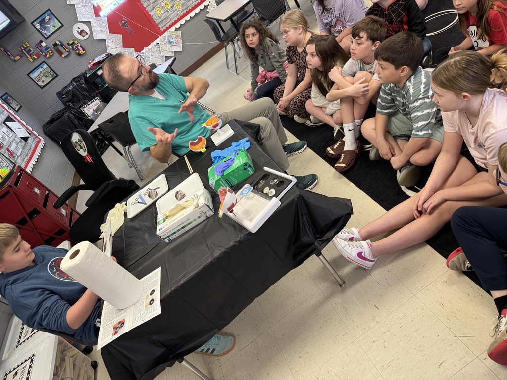 Westside Elementary's 3rd and 4th grade GT classes had the pleasure of hosting Dr. Thomas Nix, who led an incredible dissection of a cow’s eye. Our students got a front-row seat to the inner workings of anatomy, learning exactly how the parts function to help us see the world.  From holding the eye to asking some truly eye-opening questions, these amazing pupils proved they have a sharp focus for science! It was clear they had their eyes on the prize as they explored eye anatomy close.  A huge thank you to Dr. Nix for helping us see biology in a whole new way. We couldn't imagine a better hands-on learning experience! 