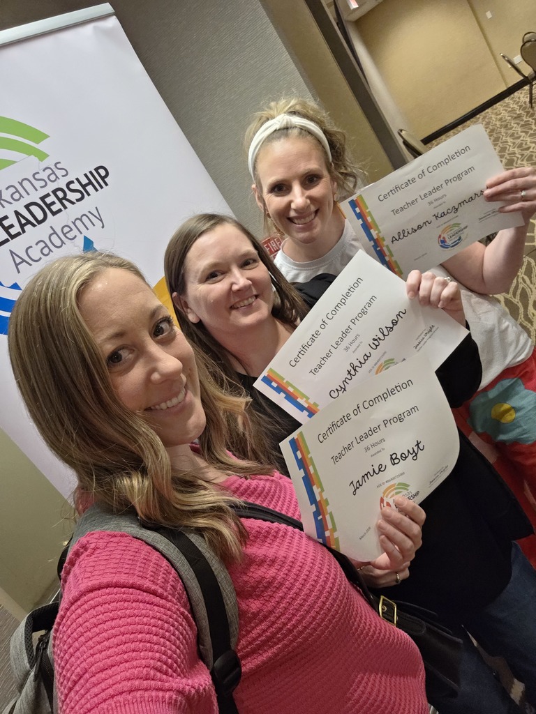 Congratulations to Westside Elementary teachers Ally Kazmarski, Cindy Wilson, and Jamie Boyt, who completed 36 hours of Teacher Leadership Training and 12 hours of Cognitive Coaching as part of their Teacher Leadership Certification.  We are proud of their dedication to growing as leaders and continuing to support both students and fellow educators at Westside!
