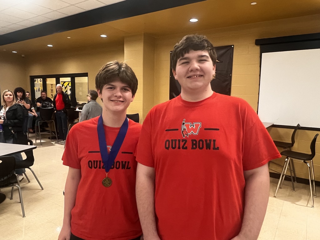 Westside Sr High Quiz Bowl place 2nd in the 4A Regional Tournament Saturday, with their only loss to tournament champion Trumann. Team members Drew Davis and Jace Jones were selected to the All Tournament Team, and Jace earned tournament MVP for the highest scoring average of the day. The Warriors will move on to the State Tournament in Dardanelle on April 11.