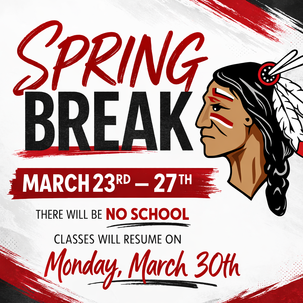 Spring Break is almost here! 🌸 Westside Consolidated School District will observe Spring Break March 23–27. There will be no school during this week. Classes will resume Monday, March 30. We hope our students, staff, and families have a safe and relaxing break!