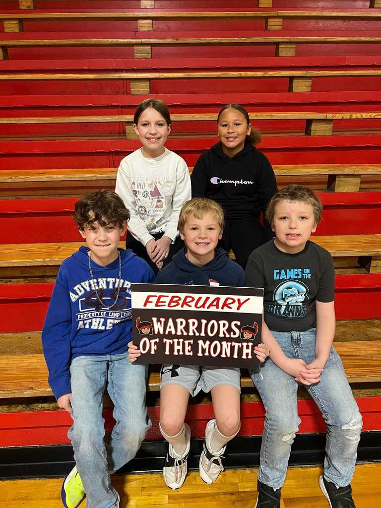 Westside February Students of the Month!  Congratulations to these outstanding Lil Warriors for being recognized as our February Students of the Month! ❤️🤍