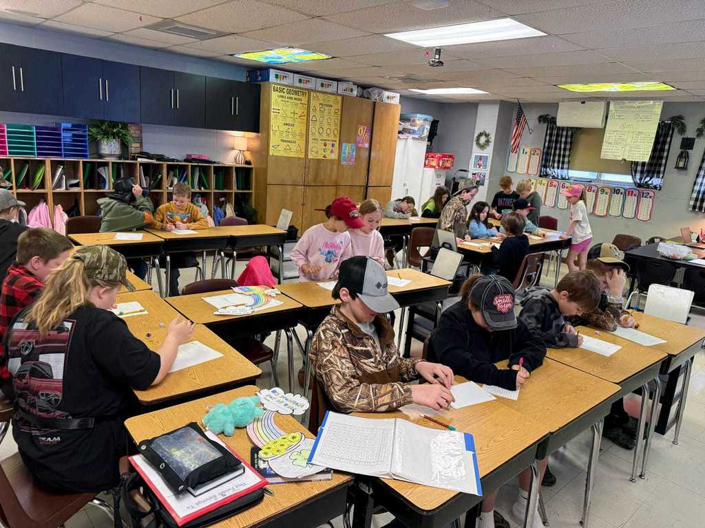 Team work makes the dream work!  🥰❤️🤍 Today,  4th grade students in Ms. Cline's classes got to work in teams using dice to multiply whole numbers by mixed numbers.  They leanred so much from each other and built confidence in skills.  