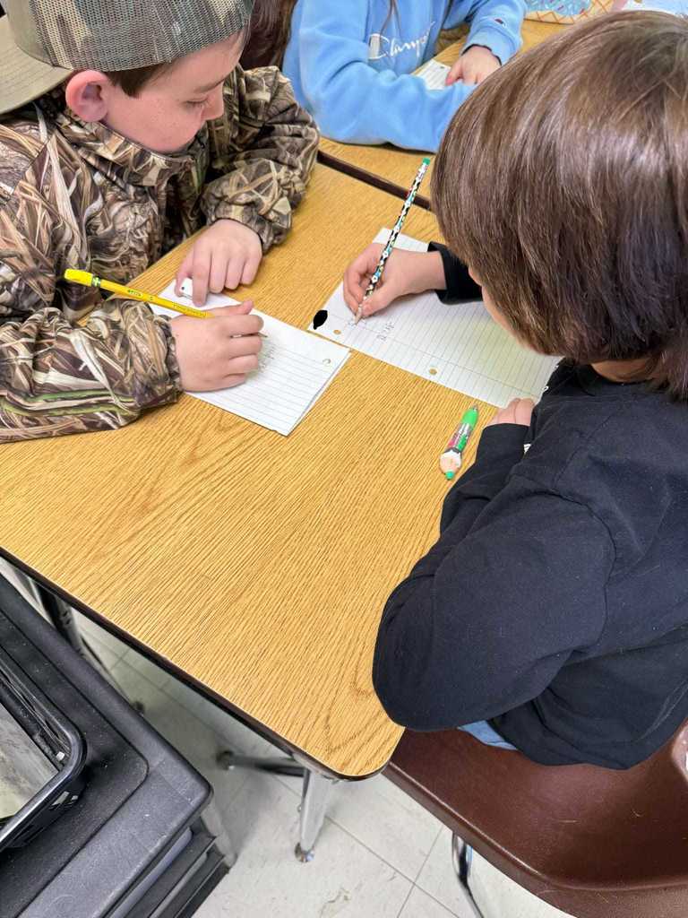 Team work makes the dream work!  🥰❤️🤍 Today,  4th grade students in Ms. Cline's classes got to work in teams using dice to multiply whole numbers by mixed numbers.  They leanred so much from each other and built confidence in skills.  
