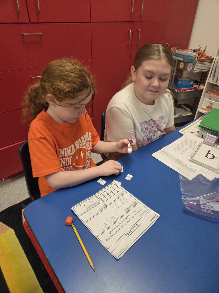 Mrs. Ally and Mrs. Wilson’s classes collaborated again today! Fourth grade students brought word problems to share with the kindergarten classes and helped guide them through solving using strategies such as tally marks, writing equations, and drawing pictures. After completing their work, students were treated to a fun science surprise! They dropped “mystery globs” into an unknown liquid and watched as they dissolved—revealing Mario coins and jewels inside. Great collaboration and hands-on learning happening at Westside! ❤️🤍