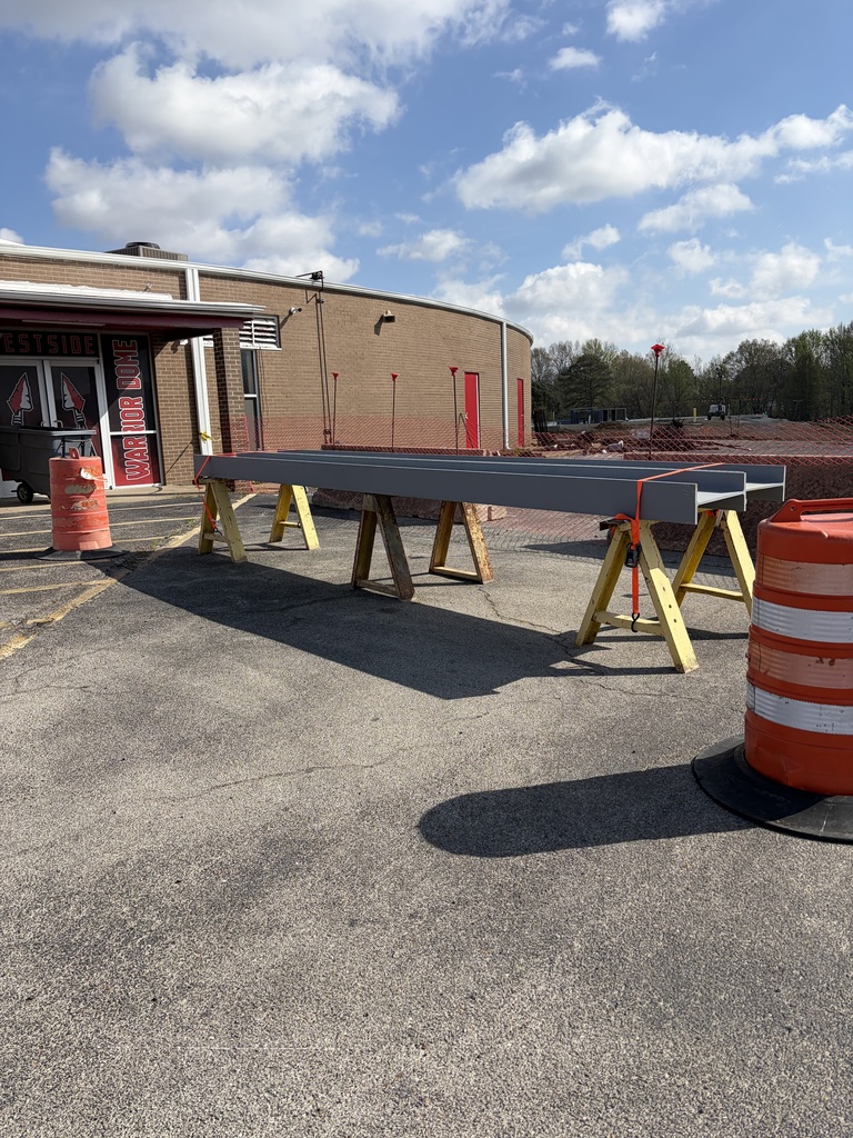 Be part of Westside history! ❤️🤍  As we build the new wing at Westside High School, we invite our students, staff, families, and community members to leave their mark—literally! The construction beams are set up in front of the Warrior Dome and will be available for signing now through Wednesday, April 8th, from 4:00–8:00 PM each evening to avoid interrupting the school day.  Stop by to sign your name or share a few words of encouragement as we build something that will stand for generations of Westside Warriors to come.