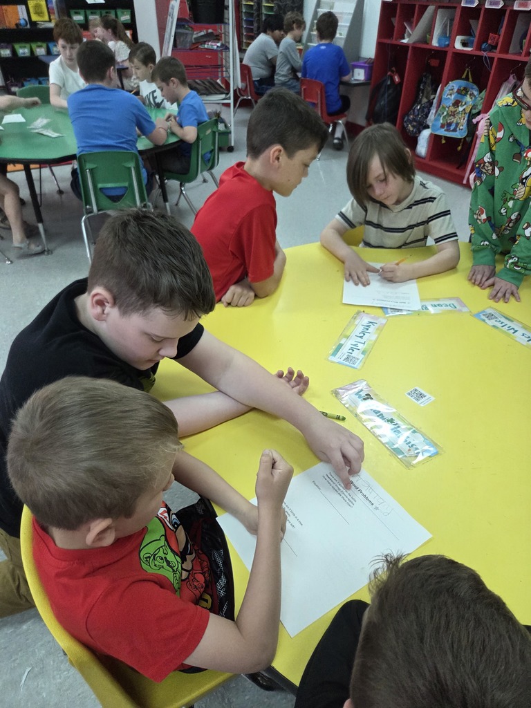 Collaboration is growing at Westside! ❤️🤍  This morning, Mrs. Wilson’s 4th graders joined Mrs. Wolverton’s kindergarten class for a fun and engaging learning experience. Students worked together to practice reading word problems, identify key words, and build their skills in addition and subtraction within 10.  To top it off, each kindergarten student received an Easter egg with a special surprise inside after finishing their work!🥰