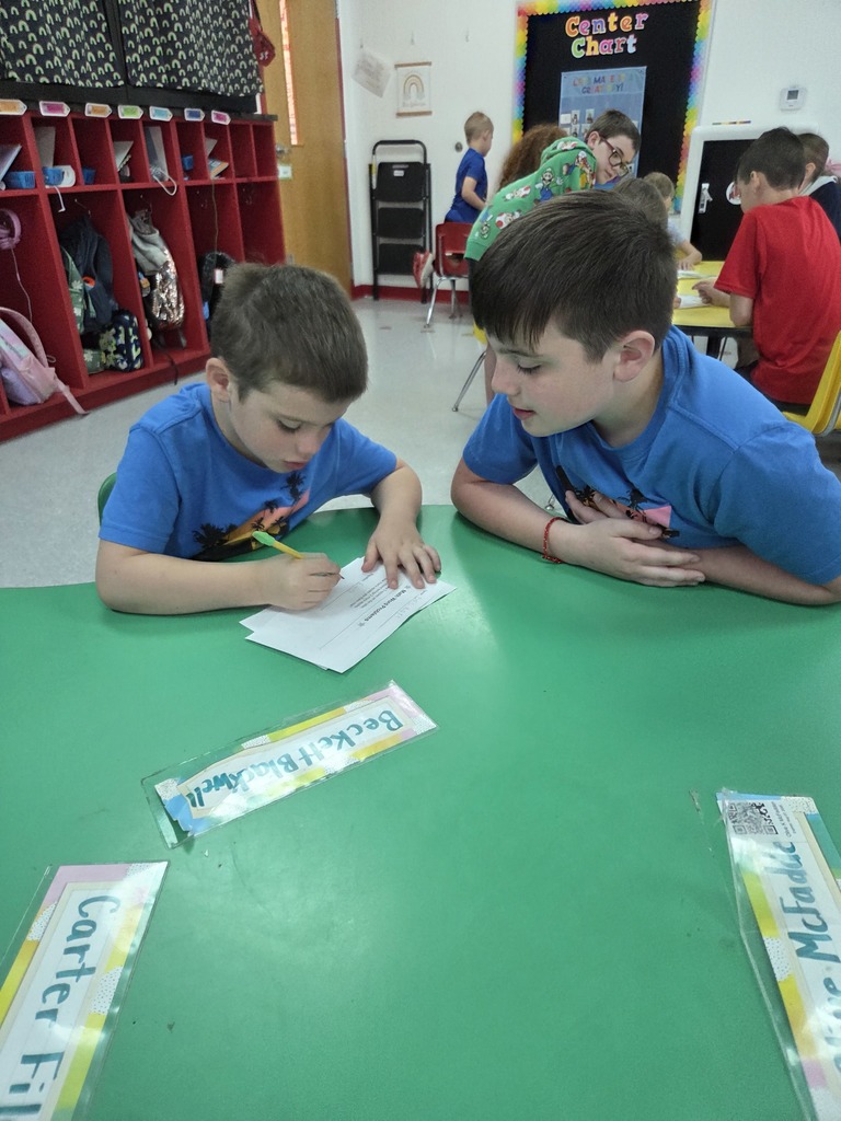 Collaboration is growing at Westside! ❤️🤍  This morning, Mrs. Wilson’s 4th graders joined Mrs. Wolverton’s kindergarten class for a fun and engaging learning experience. Students worked together to practice reading word problems, identify key words, and build their skills in addition and subtraction within 10.  To top it off, each kindergarten student received an Easter egg with a special surprise inside after finishing their work!🥰