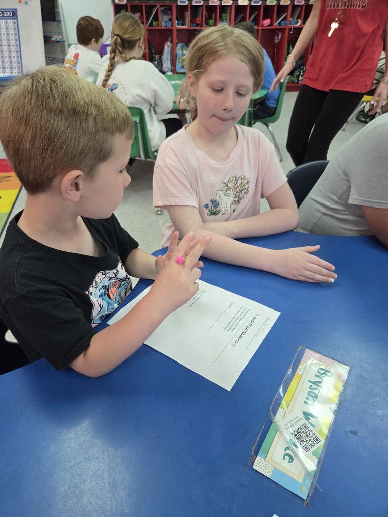 Collaboration is growing at Westside! ❤️🤍  This morning, Mrs. Wilson’s 4th graders joined Mrs. Wolverton’s kindergarten class for a fun and engaging learning experience. Students worked together to practice reading word problems, identify key words, and build their skills in addition and subtraction within 10.  To top it off, each kindergarten student received an Easter egg with a special surprise inside after finishing their work!🥰